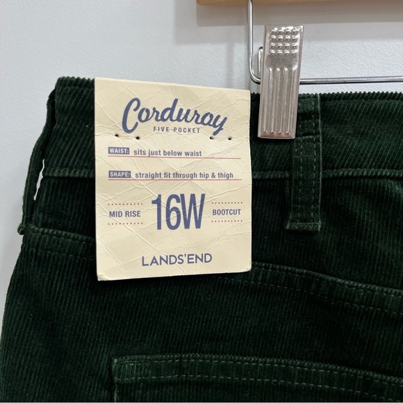Lands’ End Mid-Rise Bootcut Corduroy Pants Plus Size 16W - Picture 10 of 13